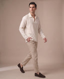 Arc- Crumpled V-Neck T-Shirt