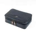 Leather Dopp kit M Navy Blue