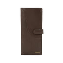 Leather Travel Wallet Brown Front View