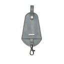Leather key charm 2 Gray