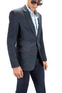 Navy Blue Imperium Blazer | Relaxed Fit | Poly-Blend