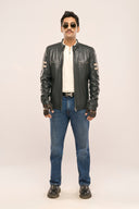Alexander | Leather Biker Jacket | Regular Fit