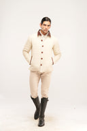 Crest | Beige Quilted Jacket | | Regular Fit