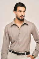 Pleat | Slim Fit Cotton Poplin Shirt