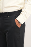 Cotton Poplin Mandarin Shirt | Relaxed Fit