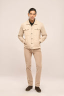 Astra Beige Corduroy Jacket Full Look