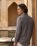 Gravel - Half Placket Linen Shirt
