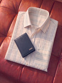 Plinth Fine Striped Shirt + Leather Bi-fold Wallet