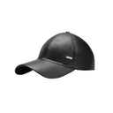 Genuine Leather Black Cap