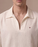 Arc- Crumpled V-Neck T-Shirt