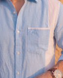 Contrast - Chambray and Poplin Blend Shirt