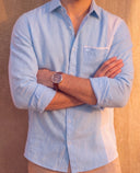 Contrast - Chambray and Poplin Blend Shirt