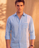 Contrast - Chambray and Poplin Blend Shirt