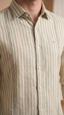 Roman | Stripped Khadi Shirt