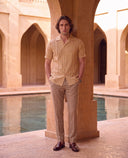 Alcove - Seersucker Pintuck Lapel Shirt
