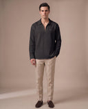 Arc- Crumpled V-Neck T-Shirt