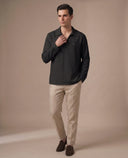 Arc- Crumpled V-Neck T-Shirt