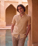 Alcove - Seersucker Pintuck Lapel Shirt