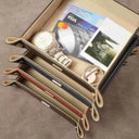Leather Desk Organizer Tray collection Top View