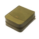 Leather Dopp kit S Dark Olive Front