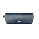 Leather Sunglass Case Deep Blue Side View