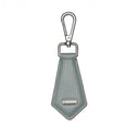 Leather key charm 1 Gray