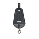 Leather key charm 2 Navy Blue