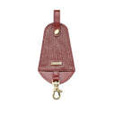 Leather key charm 2 Rust Red