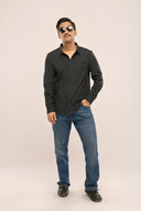 Loop Shirt Men Charcoal Black Lifestyle Shot 