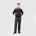 Noctis Black Casual Jacket Full Look