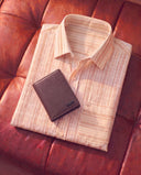 Plinth Fine Striped Shirt + Leather Bi-fold Wallet