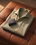 Cipher Cooper Collar Shirt + Handcrafted Leather AirPods Case