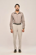 Pleat Shirt Men Gray Front View