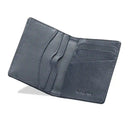 Premium leather Bi fold wallet open view by TZAR