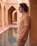 Alcove - Seersucker Pintuck Lapel Shirt