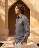 Gravel - Half Placket Linen Shirt