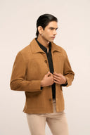 Stellar Camel Jacket Men Model Closeup