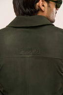 Stellar Dark Green Jacket Back Collar Detail