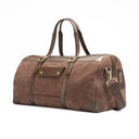 Trailblazer Leather Duffle Bag Showcasing Structured Silhouette. 